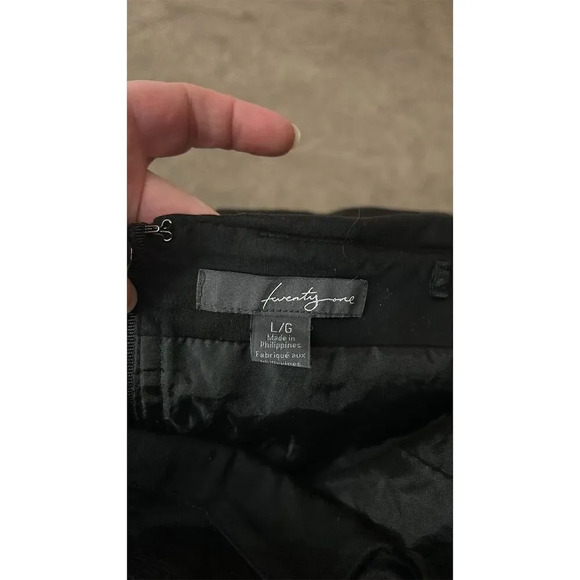 Women's Black Strapless Mini Dress L Party Cocktail Button Detail - Picture 5 of 6